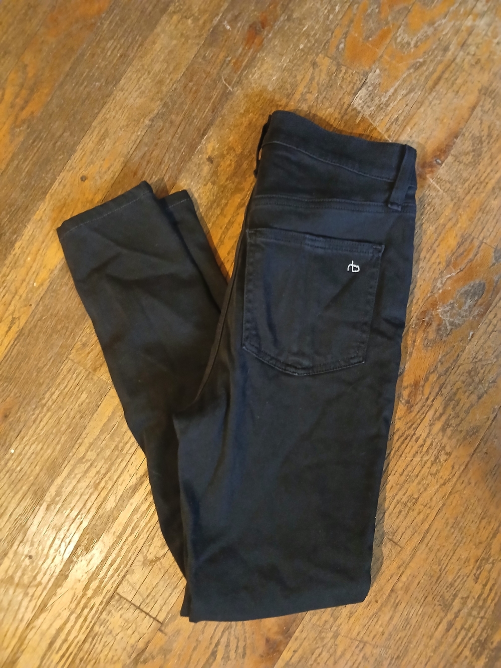 rag & bone Black Skinny High-rise Ankle Jeans